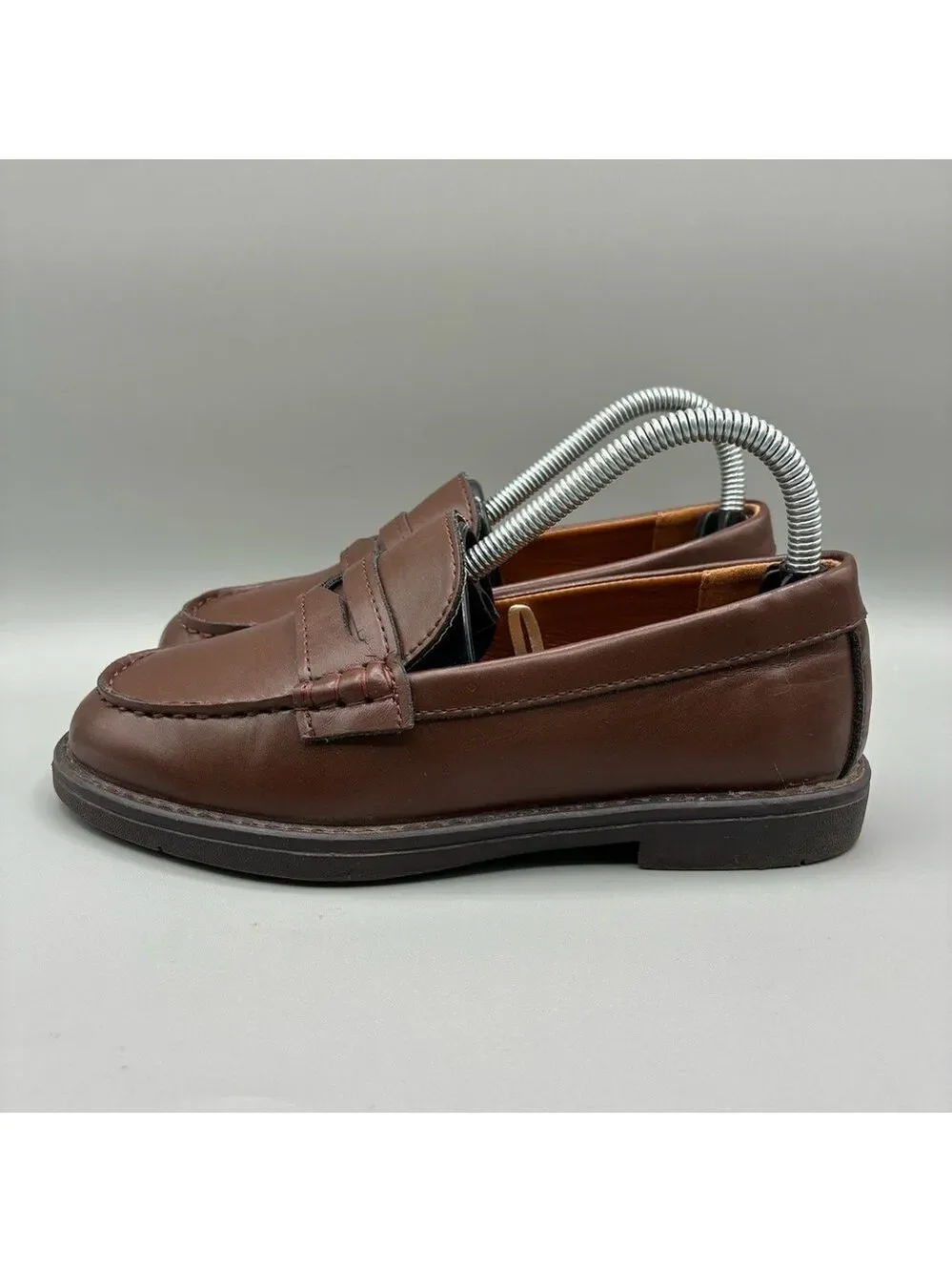 J.Crew Penny Loafer Youth GS 2 Brown Slip On Dress Shoes